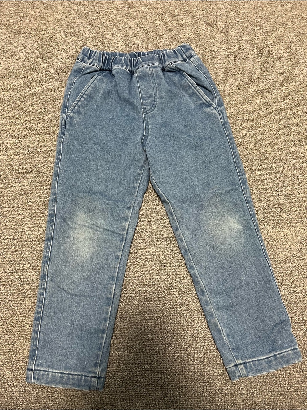 Uniqlo Kids Blue Elastic Waist Denim Pants